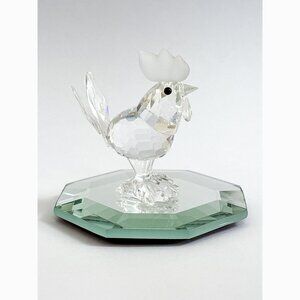 Swarovski - Rooster/Cockerel RETIRED Crystal & Frosted Figure